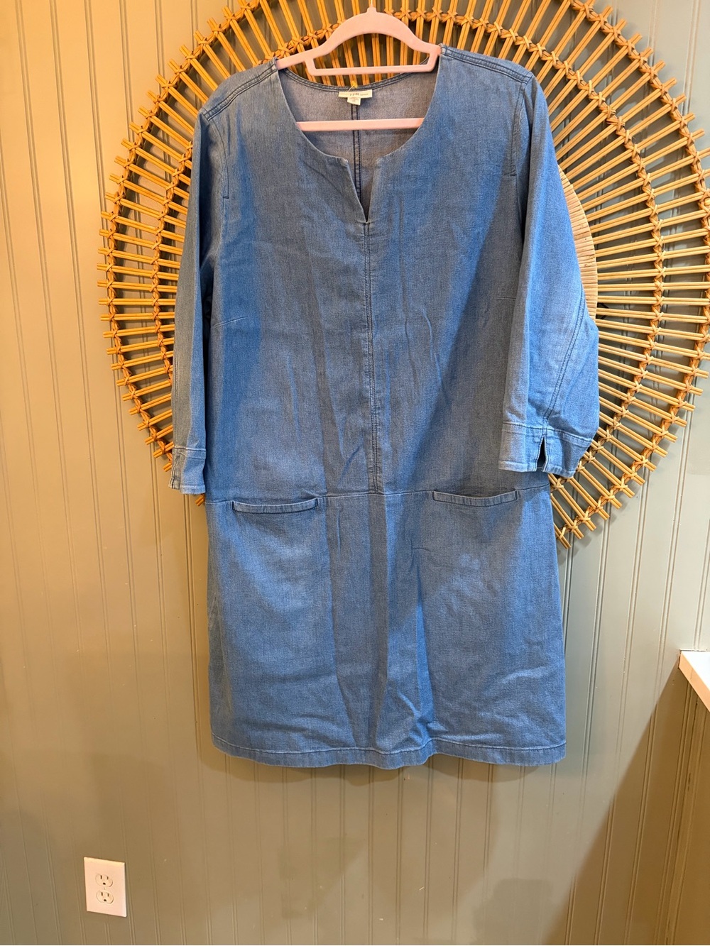 ✨ EUC J.Jill Denim Shift Dress - Size 18 Tall ✨ - Picture 7 of 7